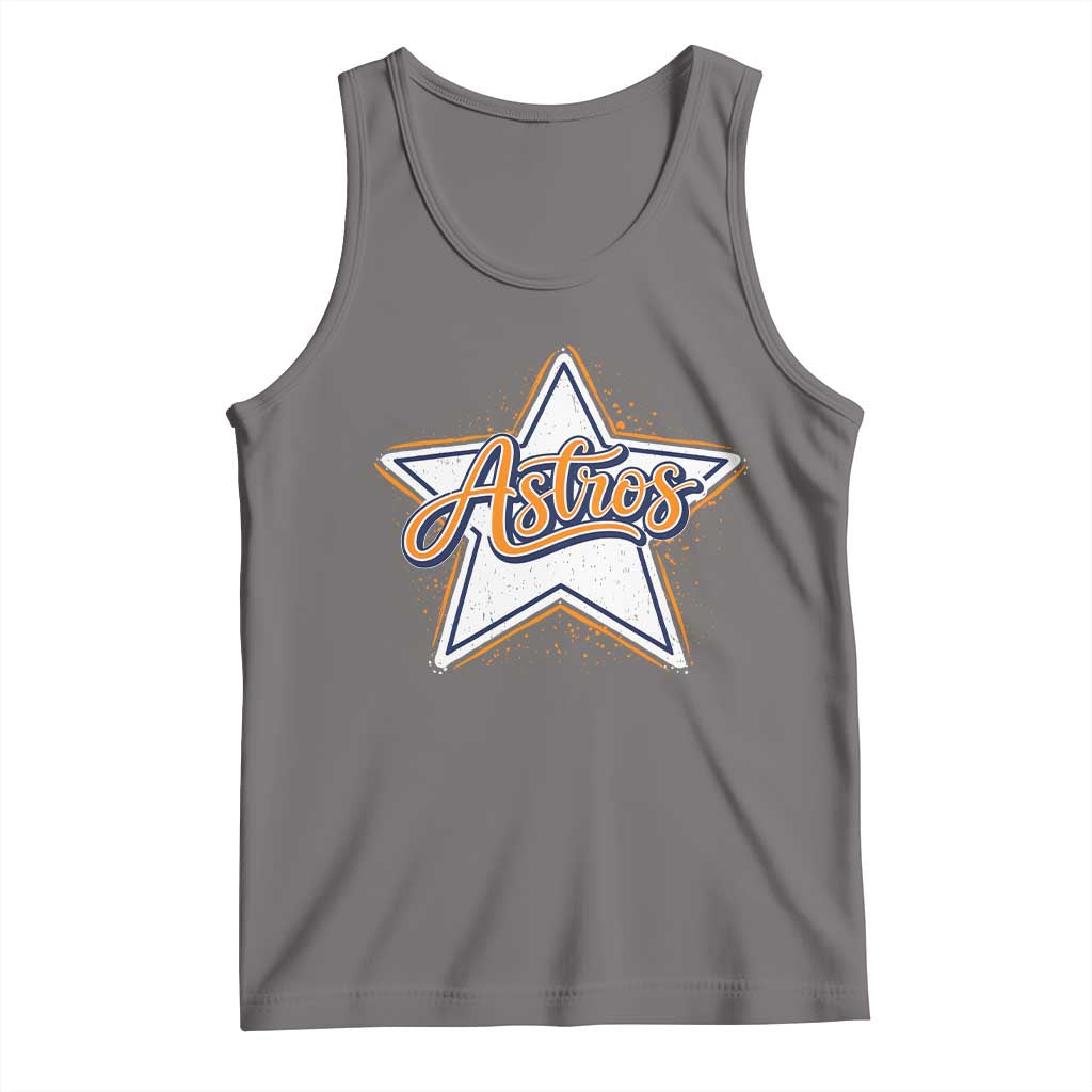 Vintage Astro Script Name Sports Style Tank Top Retro Baseball Fans TS10 Deep Heather Print Your Wear