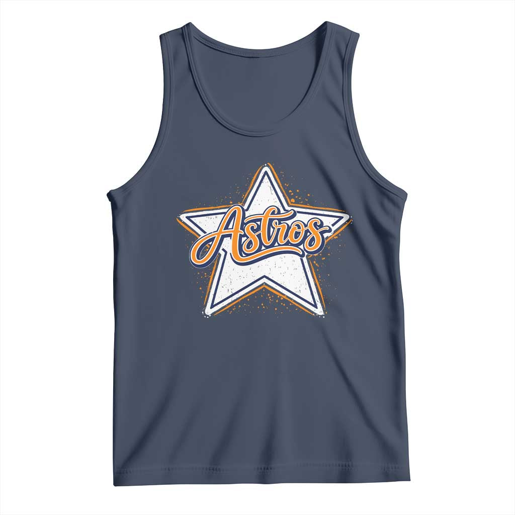 Vintage Astro Script Name Sports Style Tank Top Retro Baseball Fans TS10 Navy Print Your Wear