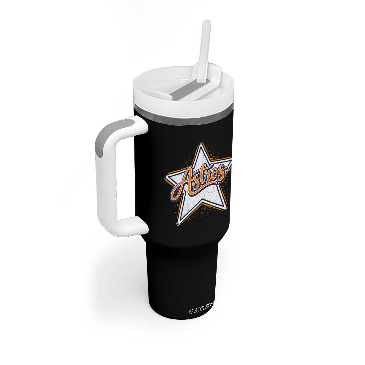 Vintage Astro Script Name Sports Style Tumbler With Handle Retro Baseball Fans TS10 Print Your Wear