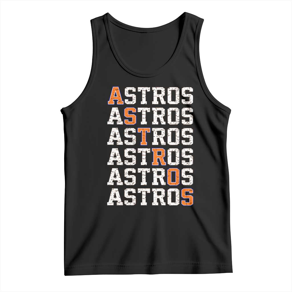 Vintage Astro Last Name Tank Top Retro Baseball Fans Sports Style TS10 Black Print Your Wear