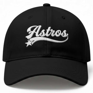 Vintage Astro Script Name Baseball Cap Texas Vintage Sports Jersey Style 80s 90s TS10 Print Your Wear