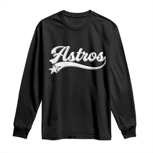 Vintage Astro Script Name Long Sleeve Shirt Texas Vintage Sports Jersey Style 80s 90s TS10 Black Print Your Wear