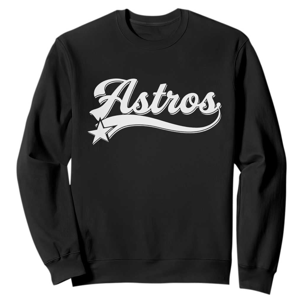 Vintage Astro Script Name Sweatshirt Texas Vintage Sports Jersey Style 80s 90s TS10 Black Print Your Wear