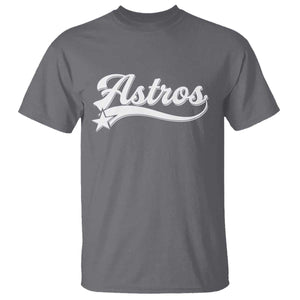 Vintage Astro Script Name T Shirt Texas Vintage Sports Jersey Style 80s 90s TS10 Charcoal Print Your Wear