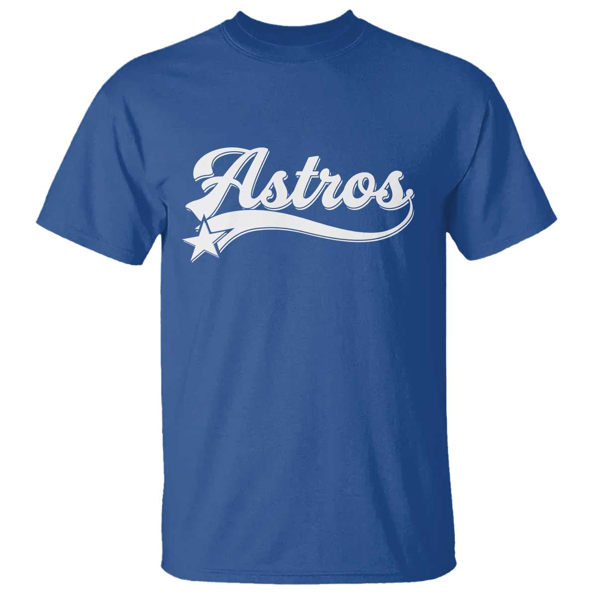 Vintage Astro Script Name T Shirt Texas Vintage Sports Jersey Style 80s 90s TS10 Royal Blue Print Your Wear