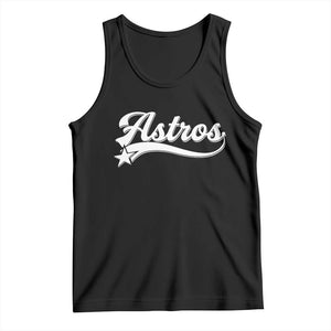 Vintage Astro Script Name Tank Top Texas Vintage Sports Jersey Style 80s 90s TS10 Black Print Your Wear