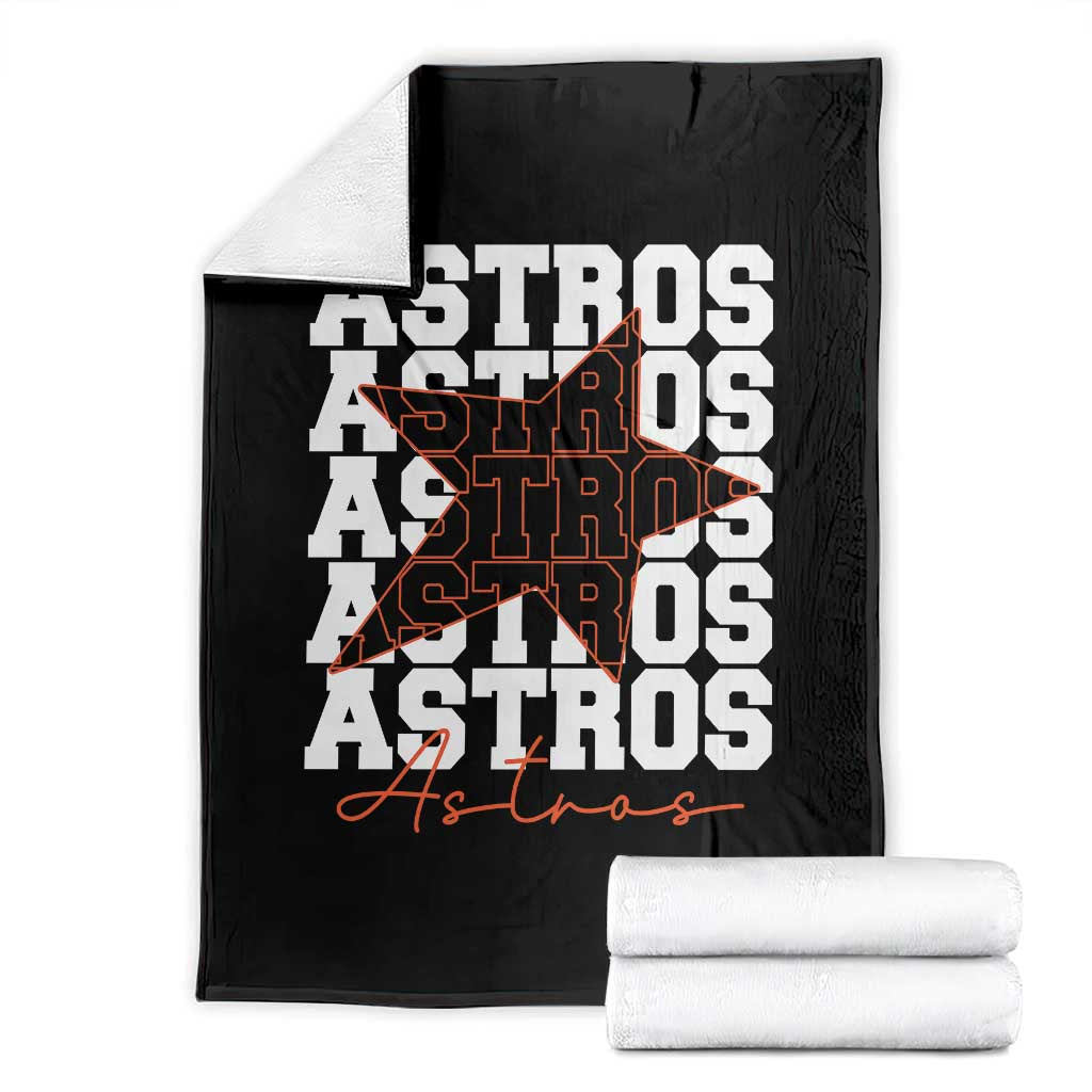 Vintage Astro Last Name Throw Blanket Baseball Fan Graphic TS10 Black Print Your Wear