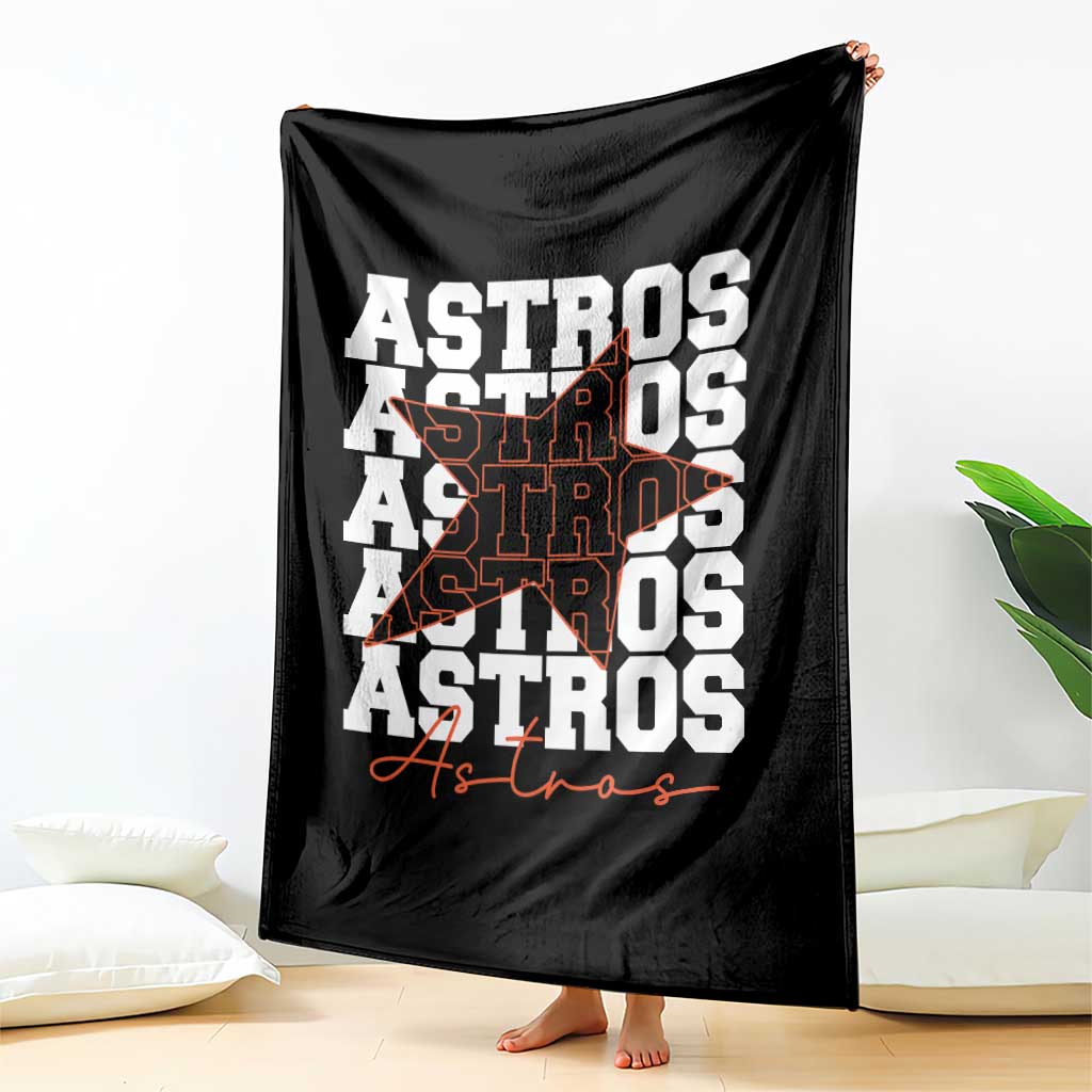 Vintage Astro Last Name Throw Blanket Baseball Fan Graphic TS10 Print Your Wear