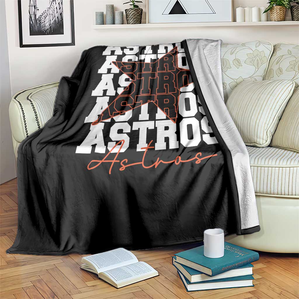 Vintage Astro Last Name Throw Blanket Baseball Fan Graphic TS10 Print Your Wear