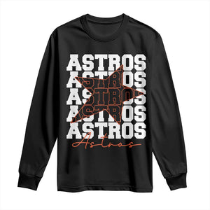 Vintage Astro Last Name Long Sleeve Shirt Baseball Fan Graphic TS10 Black Print Your Wear