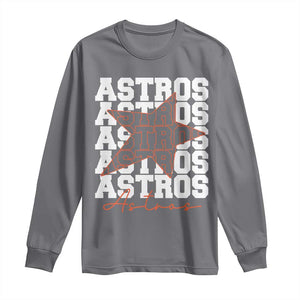 Vintage Astro Last Name Long Sleeve Shirt Baseball Fan Graphic TS10 Charcoal Print Your Wear