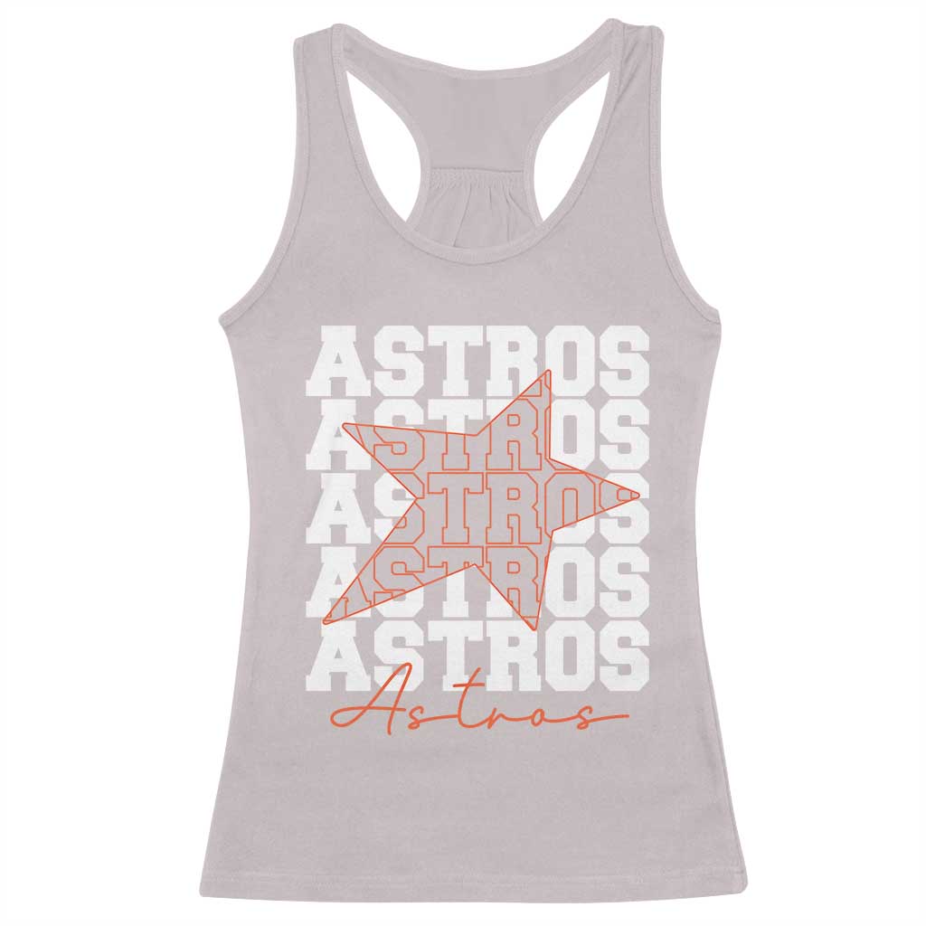 Vintage Astro Last Name Racerback Tank Top Baseball Fan Graphic TS10 Ice Gray Print Your Wear
