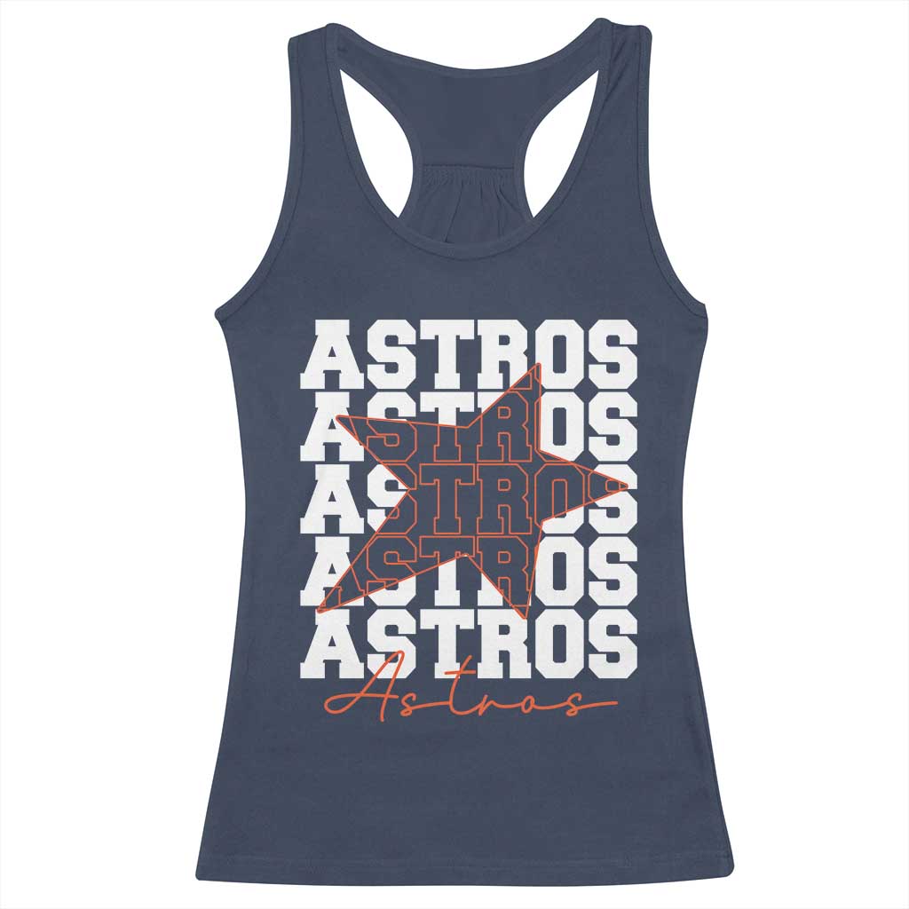 Vintage Astro Last Name Racerback Tank Top Baseball Fan Graphic TS10 Navy Print Your Wear
