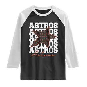 Vintage Astro Last Name Raglan Shirt Baseball Fan Graphic TS10 Black White Print Your Wear