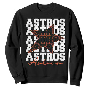 Vintage Astro Last Name Sweatshirt Baseball Fan Graphic TS10 Black Print Your Wear