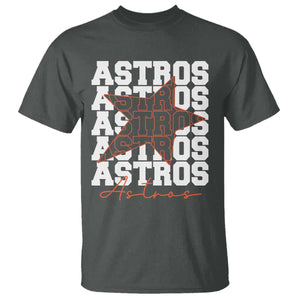 Vintage Astro Last Name T Shirt Baseball Fan Graphic TS10 Dark Heather Print Your Wear