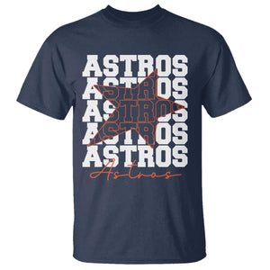 Vintage Astro Last Name T Shirt Baseball Fan Graphic TS10 Navy Print Your Wear