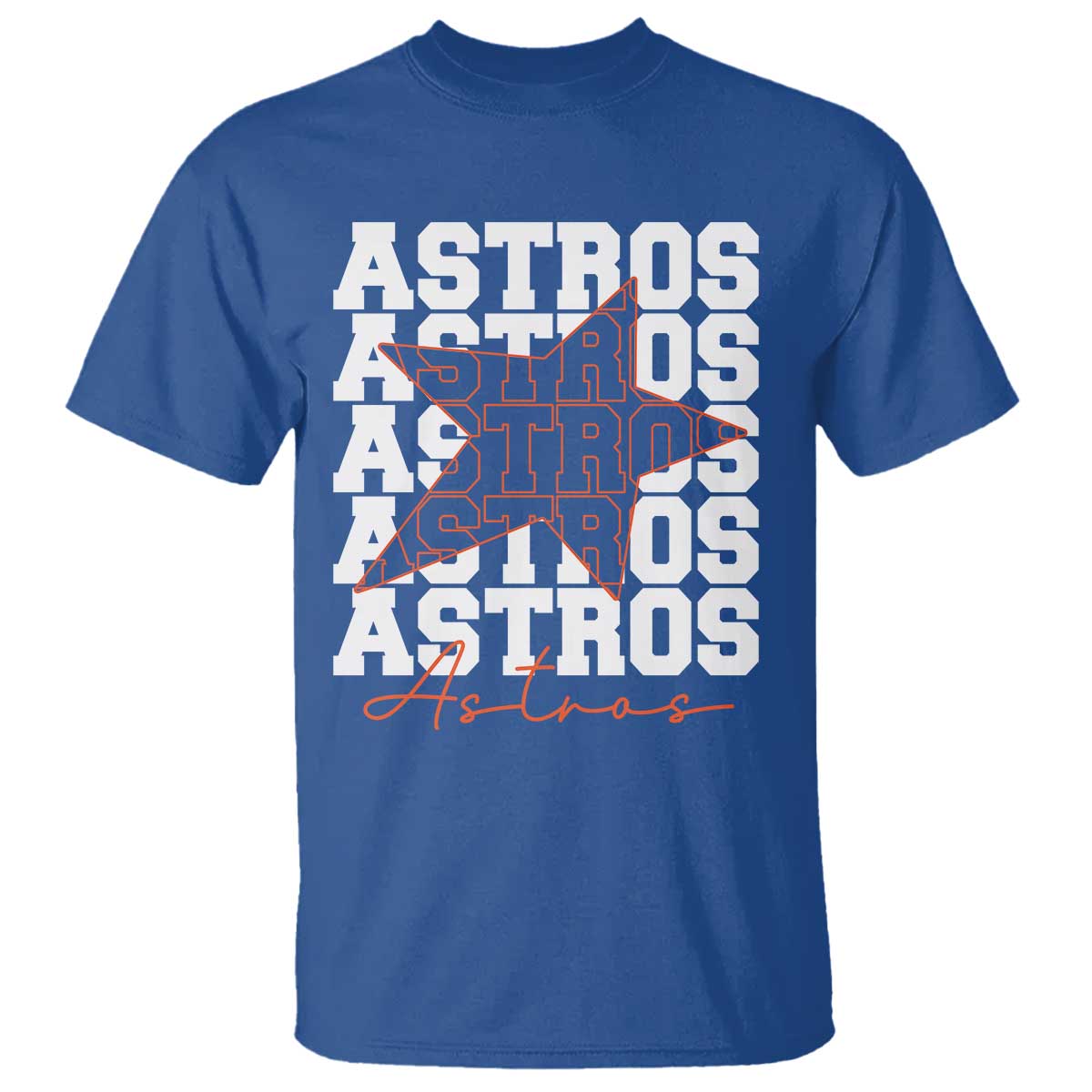 Vintage Astro Last Name T Shirt Baseball Fan Graphic TS10 Royal Blue Print Your Wear