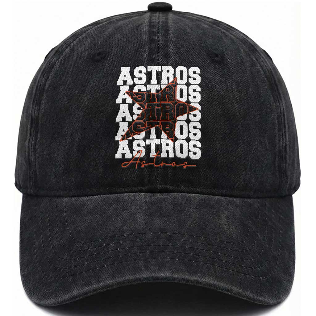 Vintage Astro Last Name Washed Cotton Baseball Cap Baseball Fan Graphic TS10 Print Your Wear