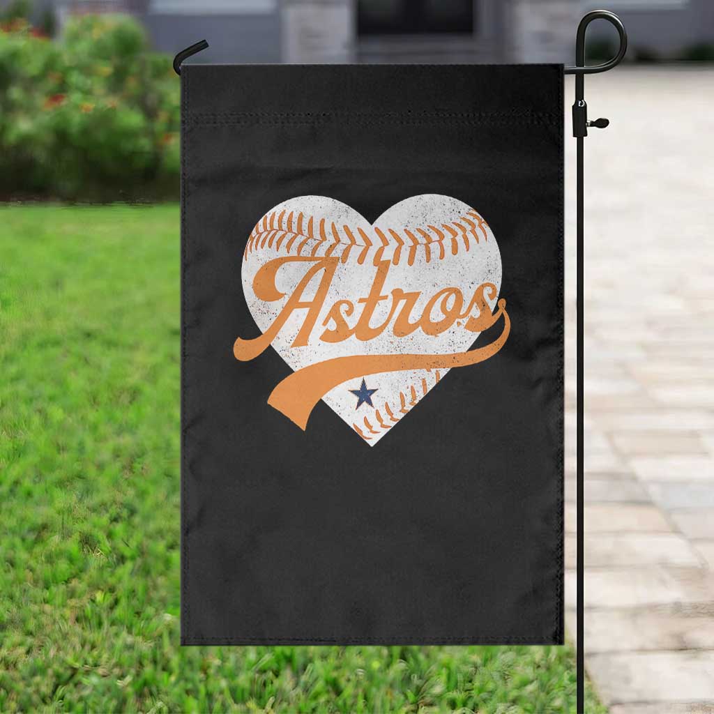 Retro Astro Script Name Garden Flag Baseball Heart Vintage Sports Fans TS10 Print Your Wear