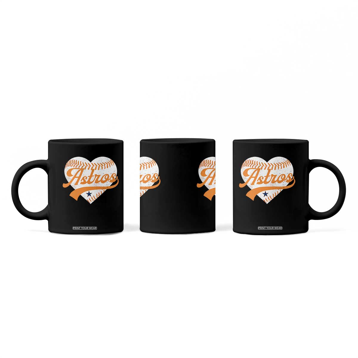 Retro Astro Script Name Coffee Mug Baseball Heart Vintage Sports Fans TS10 Print Your Wear
