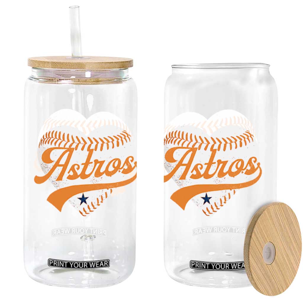 Retro Astro Script Name Glass Can Baseball Heart Vintage Sports Fans TS10 Print Your Wear
