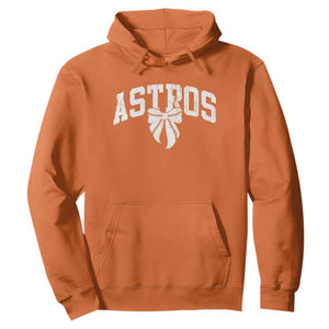 Retro Astro Varsity Name Hoodie Baseball Coquette Bow TS10 Orange Print Your Wear