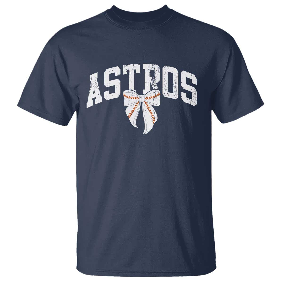 Retro Astro Varsity Name T Shirt Baseball Coquette Bow TS10 Navy Print Your Wear