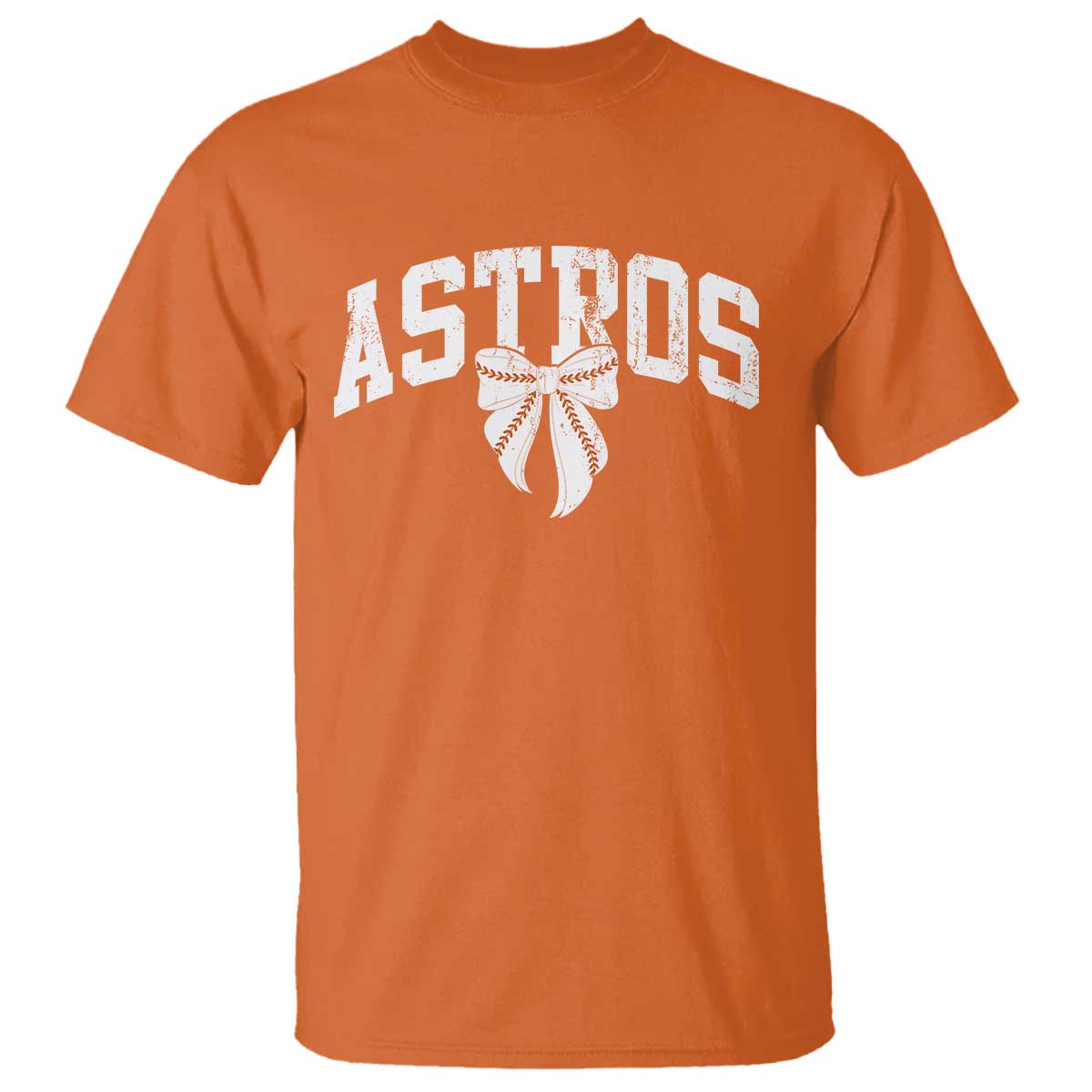 Retro Astro Varsity Name T Shirt Baseball Coquette Bow TS10 Orange Print Your Wear