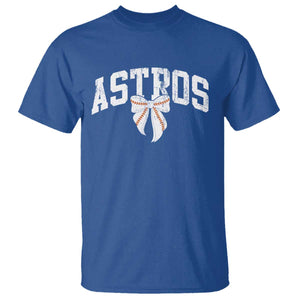 Retro Astro Varsity Name T Shirt Baseball Coquette Bow TS10 Royal Blue Print Your Wear