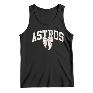 Retro Astro Varsity Name Tank Top Baseball Coquette Bow TS10 Black Print Your Wear