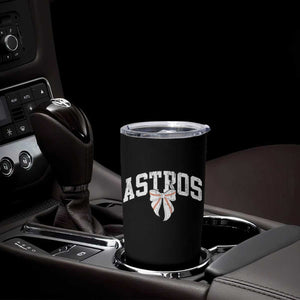 Retro Astro Varsity Name Tumbler Cup Baseball Coquette Bow TS10 Print Your Wear