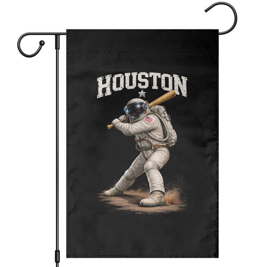 Houston Astronaut Baseball Player Garden Flag Clutch City TS10 Black Print Your Wear