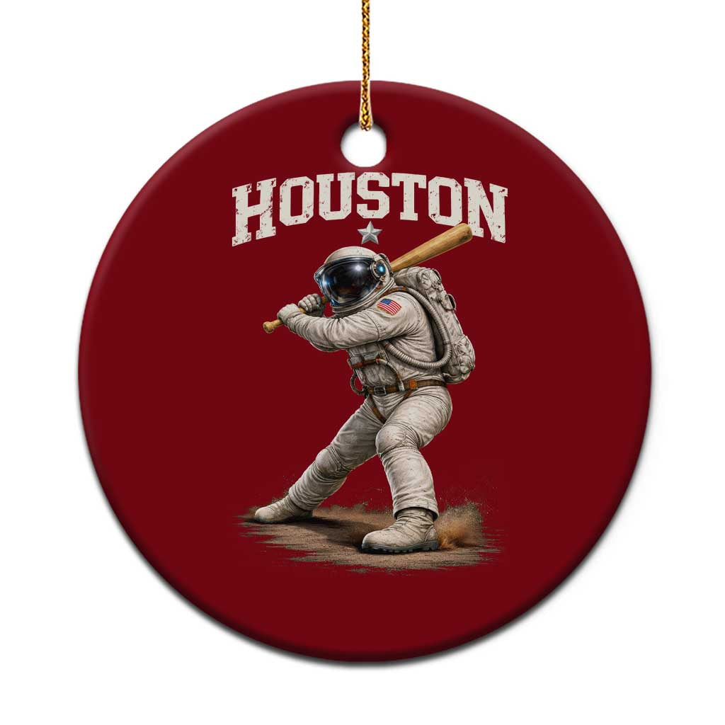 Houston Astronaut Baseball Player Ceramic Ornament Clutch City TS10 1pc Red Print Your Wear