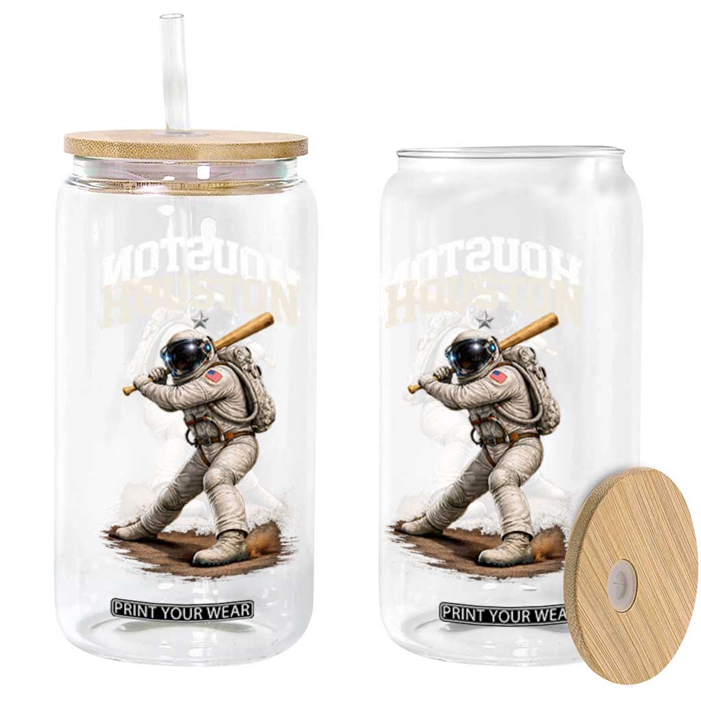 Houston Astronaut Baseball Player Glass Can Clutch City TS10 Print Your Wear