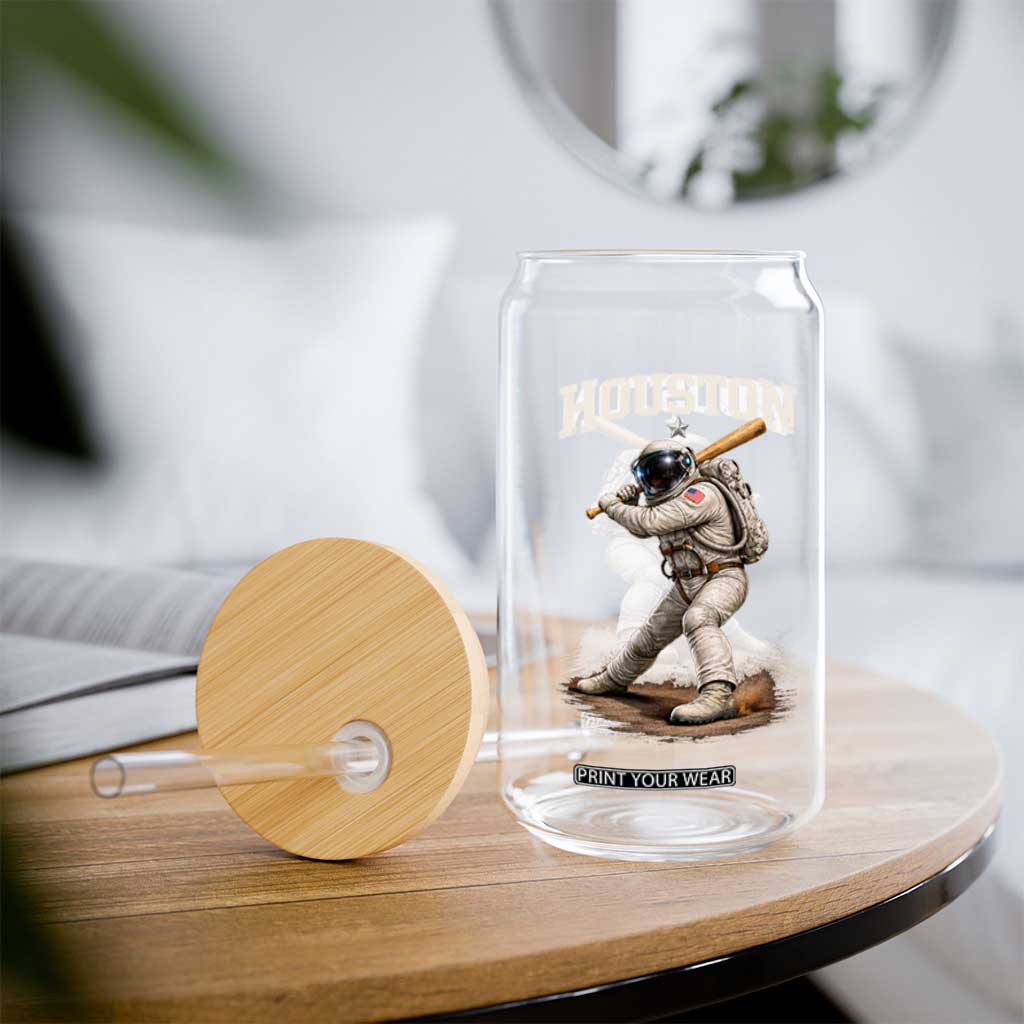 Houston Astronaut Baseball Player Glass Can Clutch City TS10 Print Your Wear
