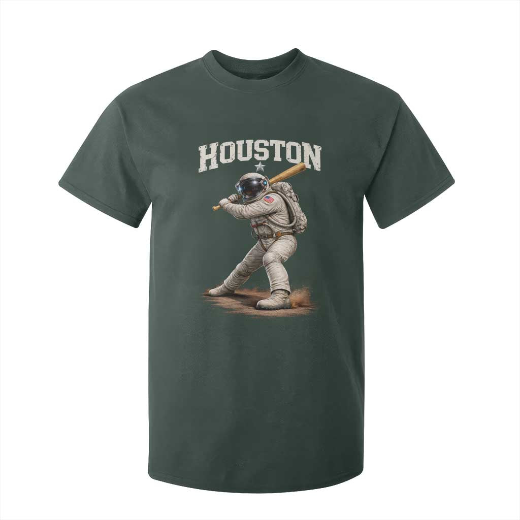 Houston Astronaut Baseball Player T Shirt For Kid Clutch City TS10 Dark Forest Green Print Your Wear