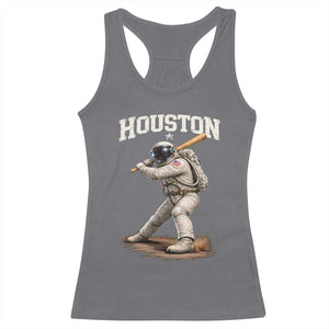 Houston Astronaut Baseball Player Racerback Tank Top Clutch City TS10 Charcoal Print Your Wear