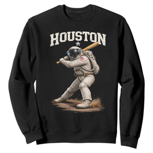 Houston Astronaut Baseball Player Sweatshirt Clutch City TS10 Black Print Your Wear
