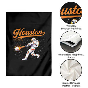 Houston Clutch City Garden Flag Astronaut Baseball Player In Space TS10 Print Your Wear