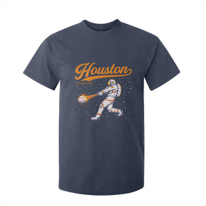 Houston Clutch City T Shirt For Kid Astronaut Baseball Player In Space TS10 Navy Print Your Wear