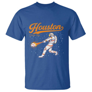 Houston Clutch City T Shirt Astronaut Baseball Player In Space TS10 Royal Blue Print Your Wear