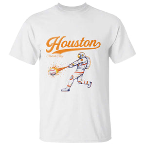 Houston Clutch City T Shirt Astronaut Baseball Player In Space TS10 White Print Your Wear