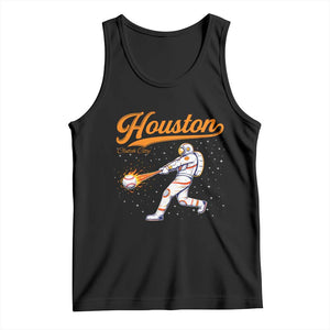 Houston Clutch City Tank Top Astronaut Baseball Player In Space TS10 Black Print Your Wear