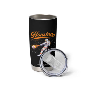 Houston Clutch City Tumbler Cup Astronaut Baseball Player In Space TS10 Print Your Wear