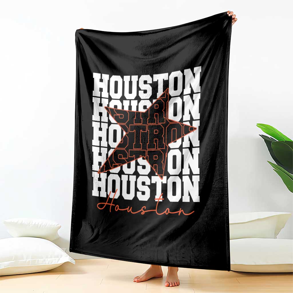 Houston Sport Baseball Fans Throw Blanket US State Vintage Graphic TS10 Print Your Wear