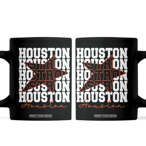 Houston Sport Baseball Fans Coffee Mug US State Vintage Graphic TS10 Black Print Your Wear