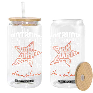 Houston Sport Baseball Fans Glass Can US State Vintage Graphic TS10 Print Your Wear