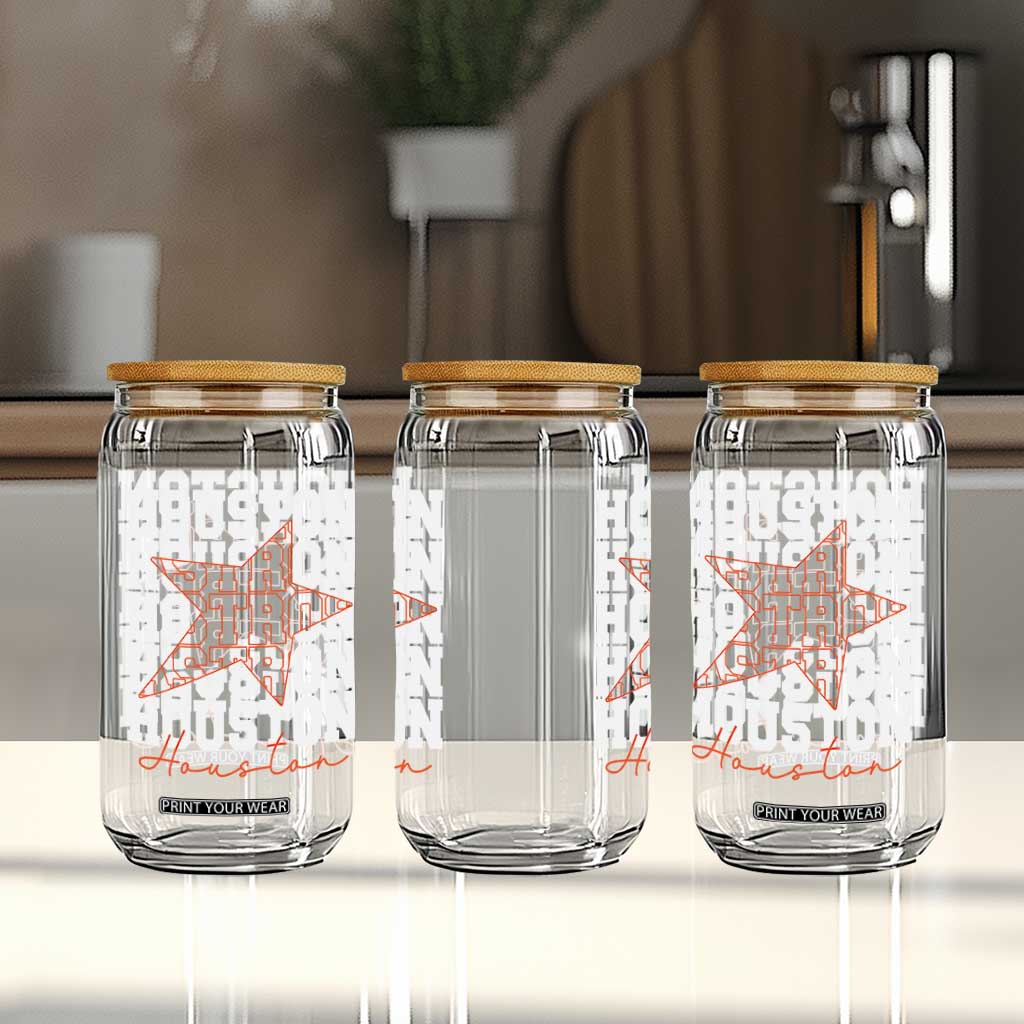 Houston Sport Baseball Fans Glass Can US State Vintage Graphic TS10 Print Your Wear
