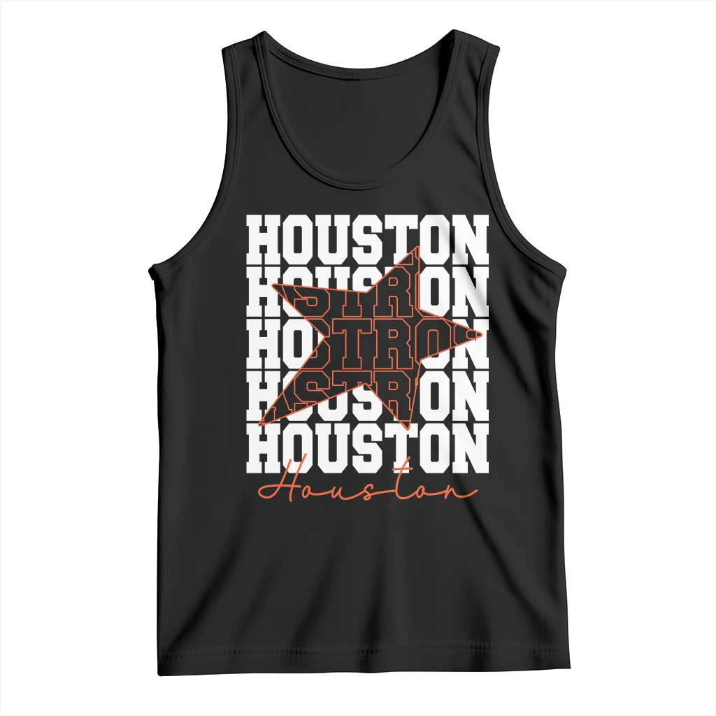 Houston Sport Baseball Fans Tank Top US State Vintage Graphic TS10 Black Print Your Wear